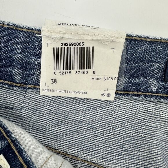 Levi's Cheeky Shorts 30 Women High Rise Cotton Floral Embroidered Frayed Button - Picture 12 of 12